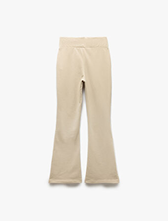 Slim Fit Üç İplik İspanyol Paça Eşofman Altı