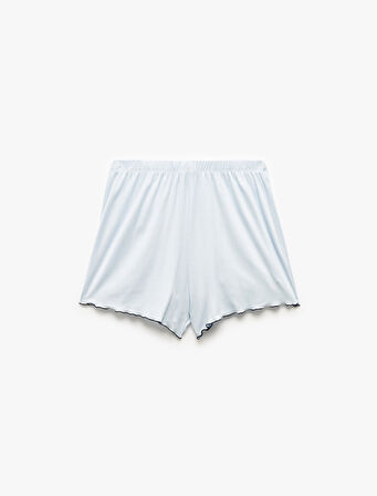 Viskon Kumaş Rahat Kalıp Şort Pijama Altı