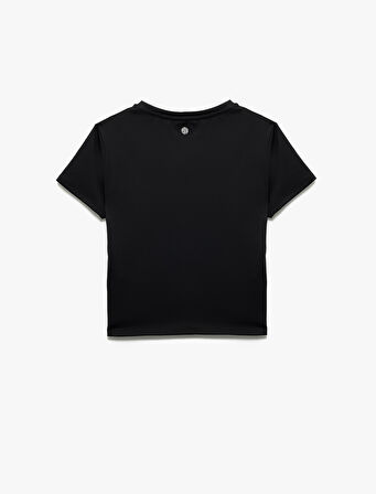 Bisiklet Yaka Slim Fit Kısa Kollu İnterlok Spor Tişört
