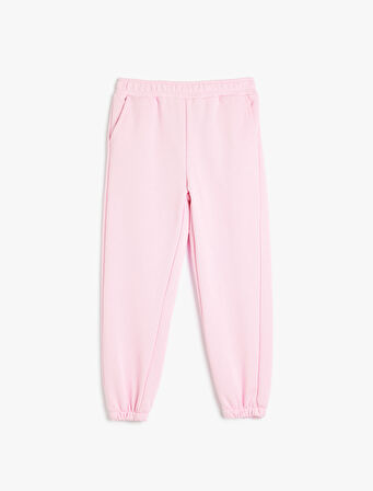 Beli Lastikli Cep Detaylı Basic Jogger Eşofman Altı