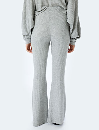 Viskon Karışımlı Beli Bağlamalı İspanyol Paça Pijama Altı