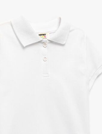 Pamuklu Kısa Kollu Basic Polo Yaka Tişört