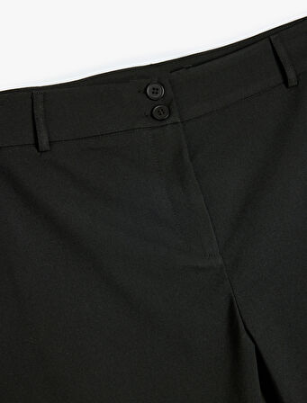 Standart Bel Bol Paça Kumaş Pantolon