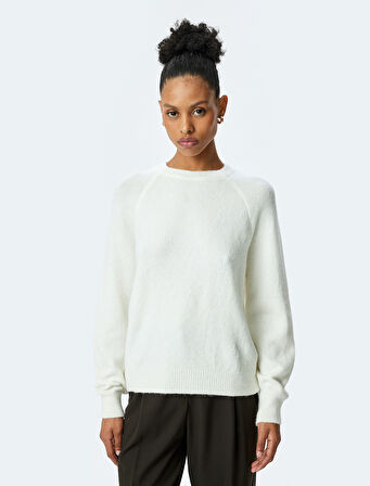 Yumuşak Dokulu Uzun Kollu Bisiklet Yaka Triko Kazak