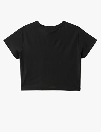 Kısa Kollu Bisiklet Yaka Basic Spor Tişört