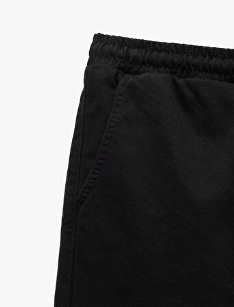 Beli Bağcıklı Chino Cepli Pamuklu Jogger Pantolon