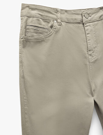 Pamuklu Straight Fit Gabardin Pantolon