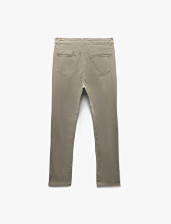 Pamuklu Straight Fit Gabardin Pantolon