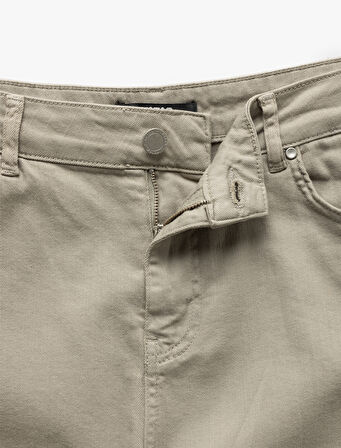 Pamuklu Straight Fit Gabardin Pantolon