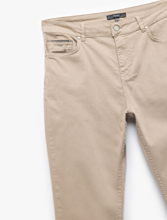 Pamuklu Straight Fit Gabardin Pantolon