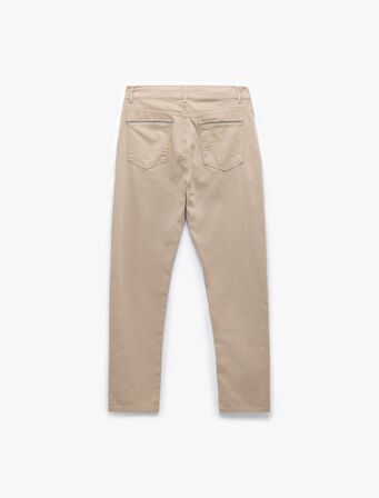 Pamuklu Straight Fit Gabardin Pantolon