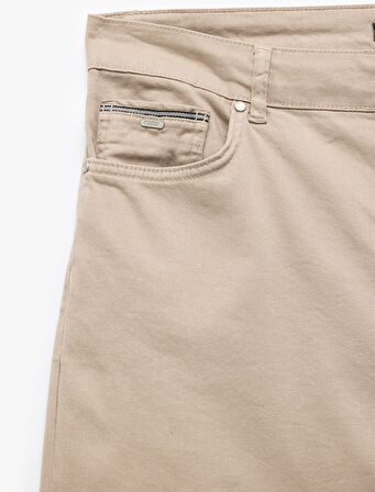 Pamuklu Straight Fit Gabardin Pantolon