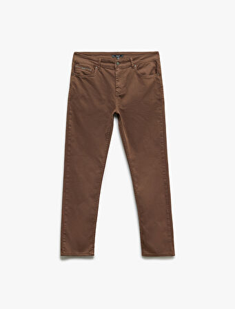 Pamuklu Straight Fit Gabardin Pantolon