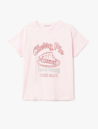 Pamuklu Baskılı Kısa Kollu Pijama Takımı