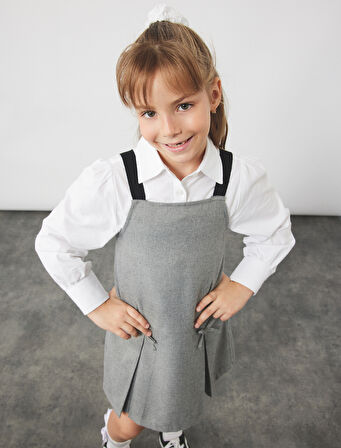 Pamuklu Düğmeli Uzun Kollu Basic Gömlek