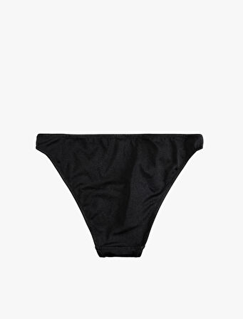 Astarlı Parlak Yüksek Bel Bikini Altı