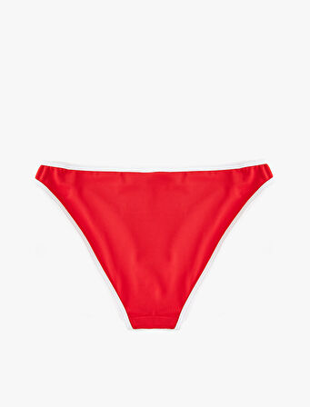Normal Bel Mat Kumaş Biyeli Astarlı Bikini Altı