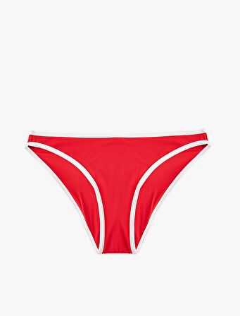 Normal Bel Mat Kumaş Biyeli Astarlı Bikini Altı