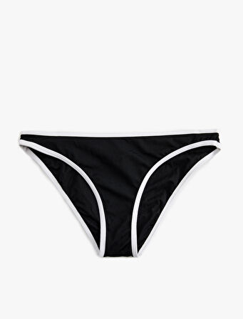 Normal Bel Mat Kumaş Biyeli Astarlı Bikini Altı