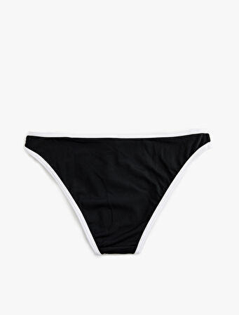 Normal Bel Mat Kumaş Biyeli Astarlı Bikini Altı