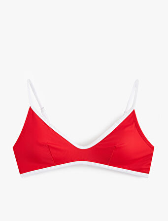 Biyeli U Yaka Spor Bralet Bikini Üstü