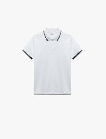 Pamuklu Kısa Kollu Polo Yaka Tişört