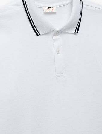 Pamuklu Kısa Kollu Polo Yaka Tişört