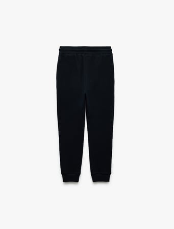 Pamuklu Beli Bağcıklı Dokulu Basic Jogger Okul Eşofman Altı