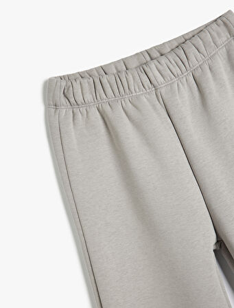 Beli Lastikli Basic Jogger Eşofman Altı