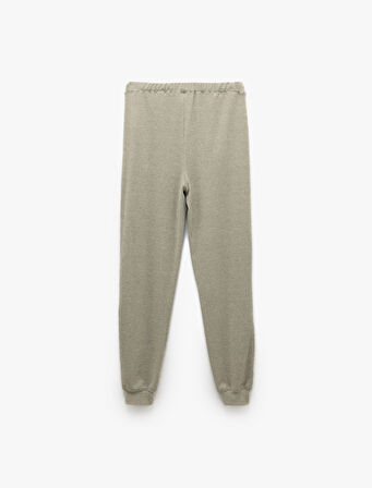Rahat Kesim Beli Bağlamalı Yumuşak Dokulu Jogger Pijama Altı