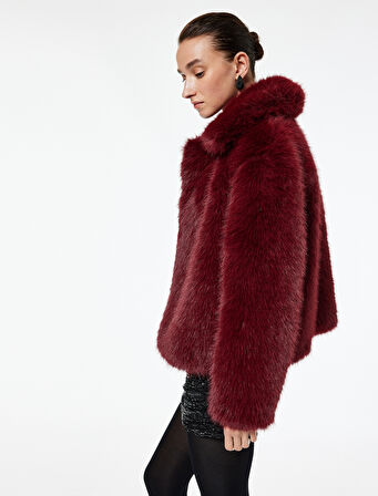 Suni Kürk Mont Uzun Kollu Crop