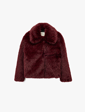 Suni Kürk Mont Uzun Kollu Crop