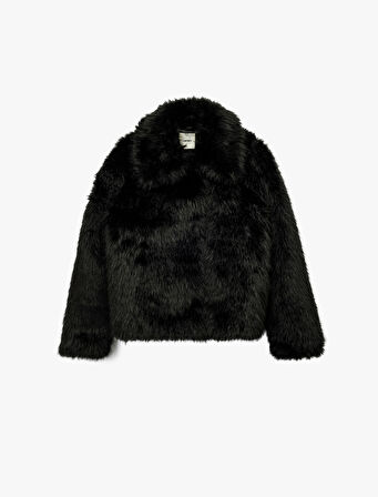 Suni Kürk Mont Uzun Kollu Crop