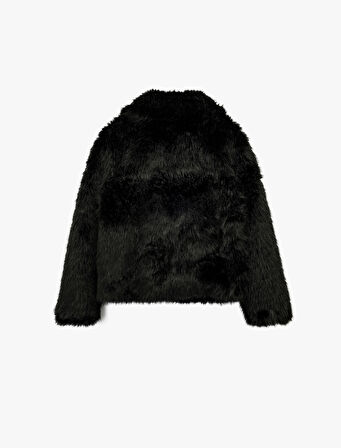 Suni Kürk Mont Uzun Kollu Crop