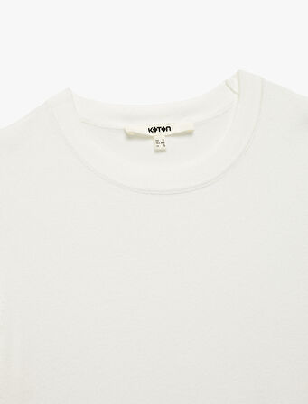 Kısa Kollu Bisiklet Yaka Basic Triko Kazak