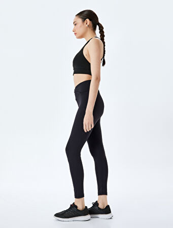 Basic Yüksek Bel Slim Fit Spor Tayt
