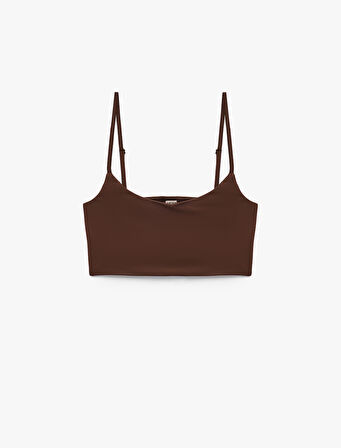 Skinny Dikişsiz İnce Askılı Yarım Atlet