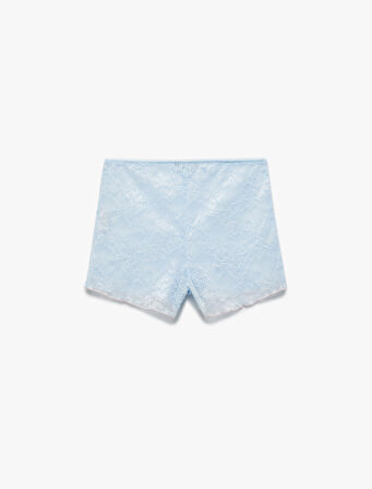 Dantelli Mini Şort Pijama Altı