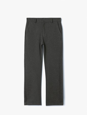 Viskon Karışımlı Chino Cep Detaylı Tapered Fit Pantolon