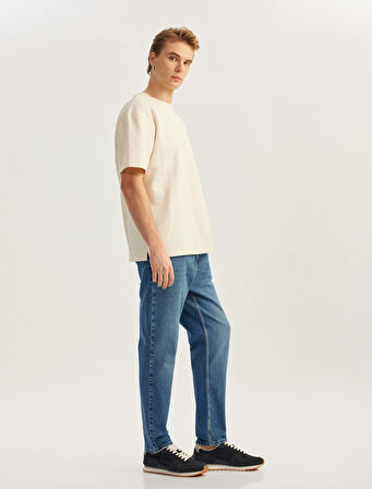Normal Bel Pamuklu Tapered Fit Jean Pantolon - Joe Jean