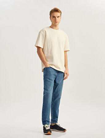 Normal Bel Pamuklu Tapered Fit Jean Pantolon - Joe Jean