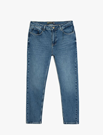 Normal Bel Pamuklu Tapered Fit Jean Pantolon - Joe Jean