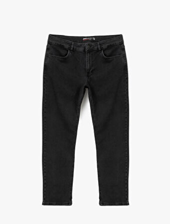 Normal Bel Düz Paça Straight Fit Jean Pantolon - Mark Jean