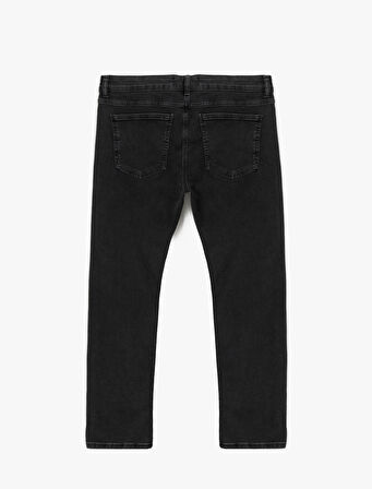 Normal Bel Düz Paça Straight Fit Jean Pantolon - Mark Jean