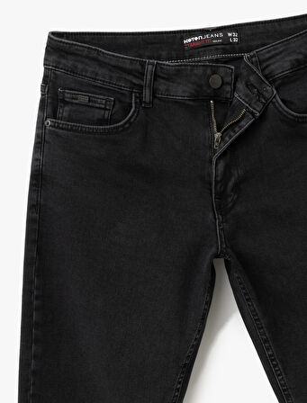 Normal Bel Düz Paça Straight Fit Jean Pantolon - Mark Jean