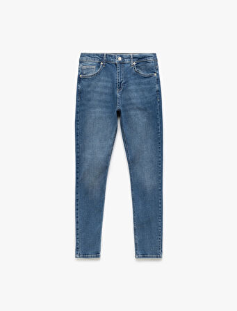 Pamuklu Normal Bel Super Skinny Fit Jean Pantolon - Justin Jean