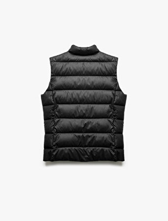 Kolsuz Dik Yaka Cepli Su İtici Fermuarlı Şişme Yelek