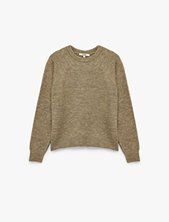 Uzun Kollu Bisiklet Yaka Basic Triko Kazak