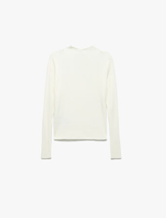 Regular Fit Uzun Kollu Hafif Dik Yaka Triko Kazak