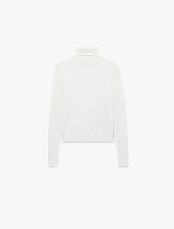 Uzun Kollu Balıkçı Yaka Triko Kazak